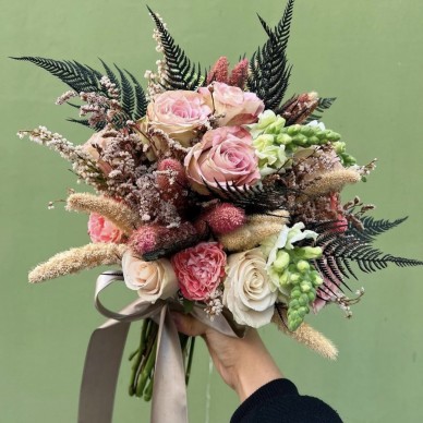 Astilbe Bridal Bouquet